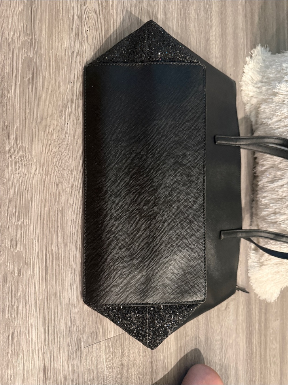 kate spade Black Tote with Glitter Accent and Matching Wallet - Picture 4 of 8